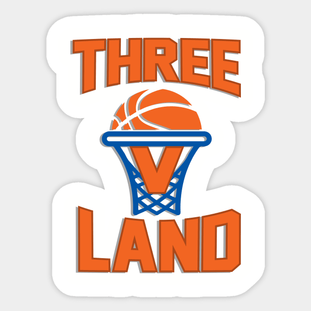 Three-V-Land Sticker by mbloomstine